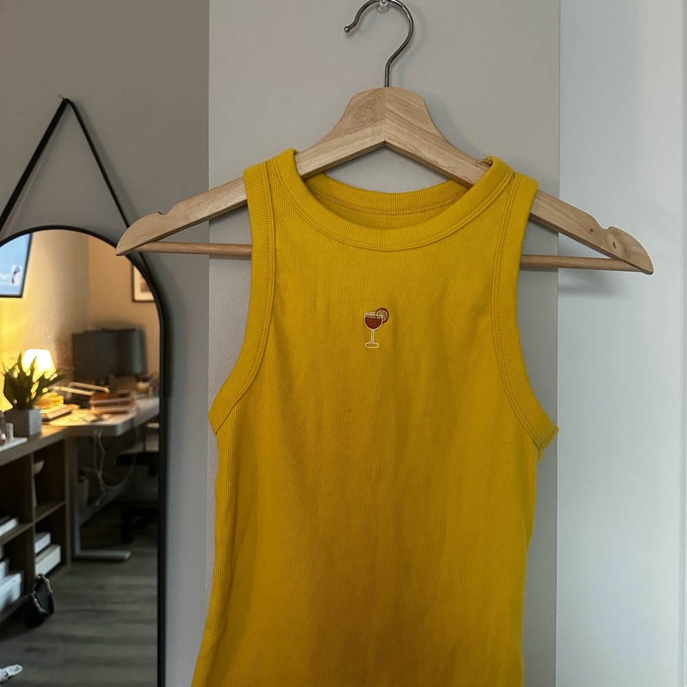Yellow Sleeveless Top